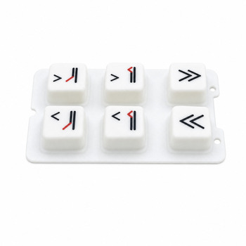 Custom Silicone Rubber Membrane Keypad Cover with Printed Control Symbols