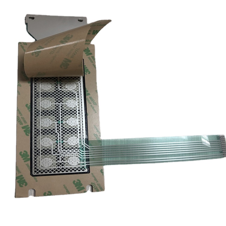 Factory Custom Silk Screen Membrane Switch Non-tactile Keyboard With Adhesive for Fuel Dispenser Panel