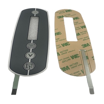 Embossed membrane switch keypad for industrial remote controller