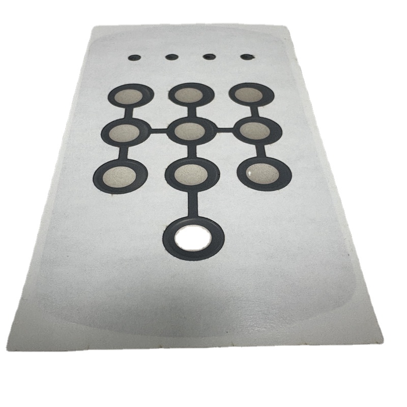 Matte Velvet Surface Polycarbonate Overlay Label Reverse Printed Graphic Overlay with Adhesive