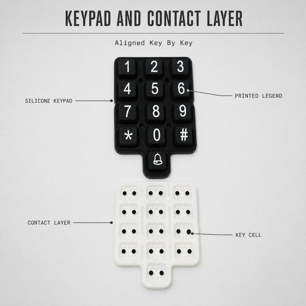 Waterproof Silicone Rubber Keypad for Medical Equipment Custom Solutions