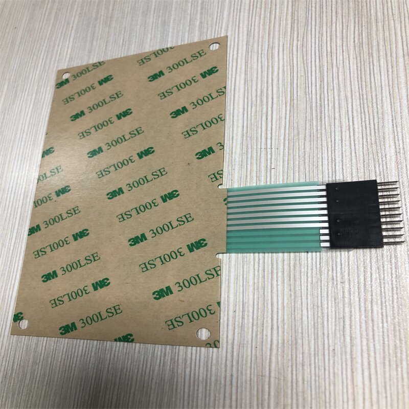 0.125mm Glossy PET Material Membrane Switch Keyboard Circuit with 3M467 Adhesive 2NO for Vending Machine Application