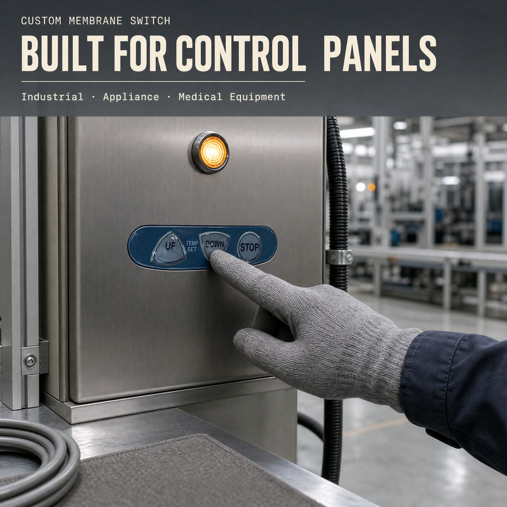 Custom Membrane Switch Silicone Overlay for Remote Controller ISO9001 Certified 1 Million Times Life Expectancy Customized Color