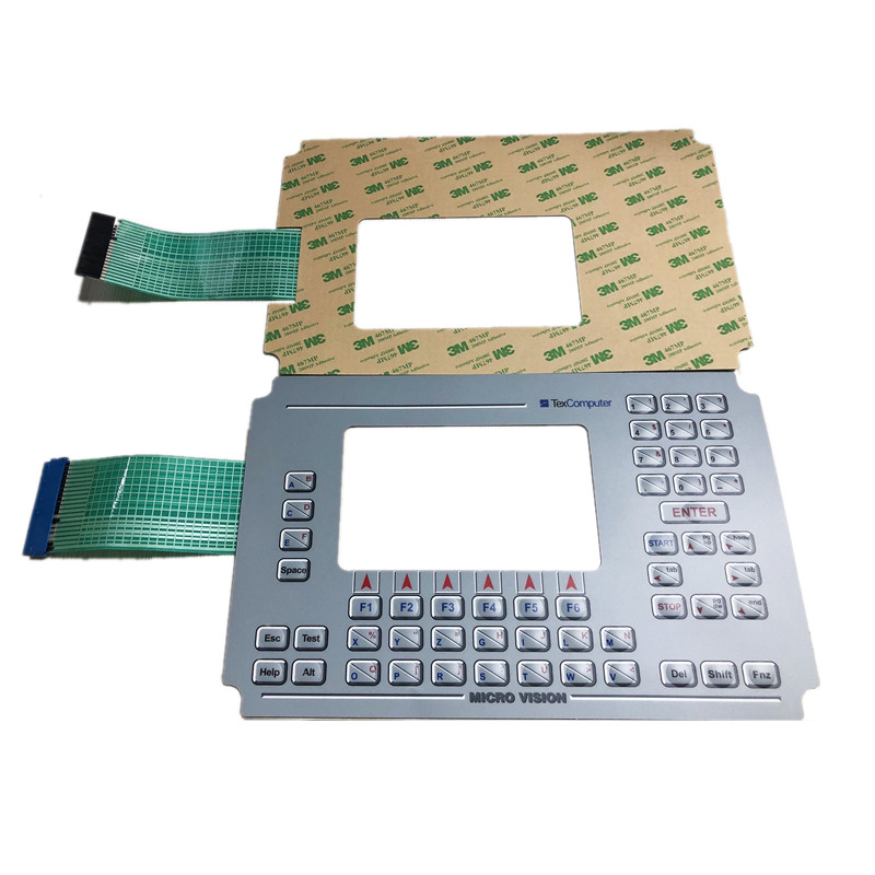 Factory Custom Silk Screen Membrane Switch Non-tactile Keyboard With Adhesive for Fuel Dispenser Panel