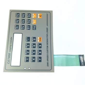 Custom Push Button Membrane Switch with Integrated Connector