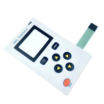 Medical electronic tactile membrane switch keypad with window