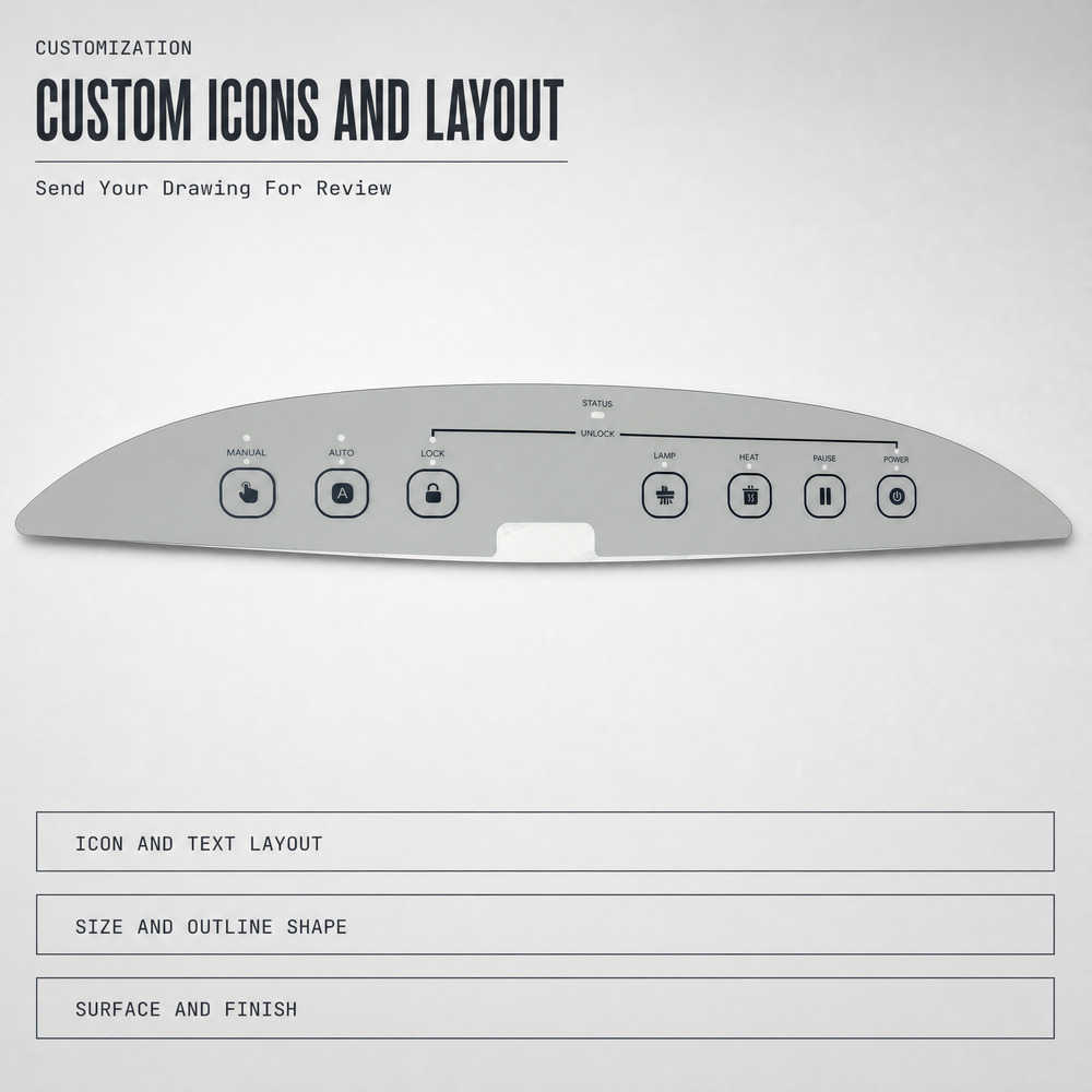 Graphic Overlay Membrane Switch FOR INDUSTRIAL & HOME APPLIANCE & MEDICAL