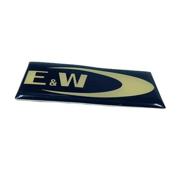 Epoxy Metal Logo Branded Graphic Overlay Adhesive Button for Home Appliance Use