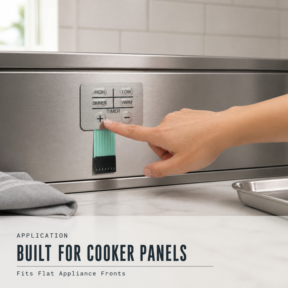 Custom Heat-resistant Waterproof Membrane Switch for Gas Stove & Oven Control Panel