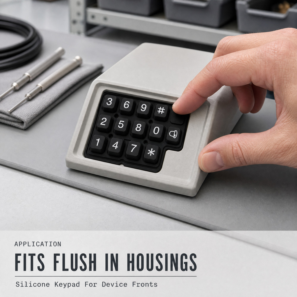 Waterproof Silicone Rubber Keypad for Medical Equipment Custom Solutions