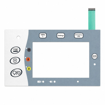 Tactile membrane keypad with embossed buttons and metal domes