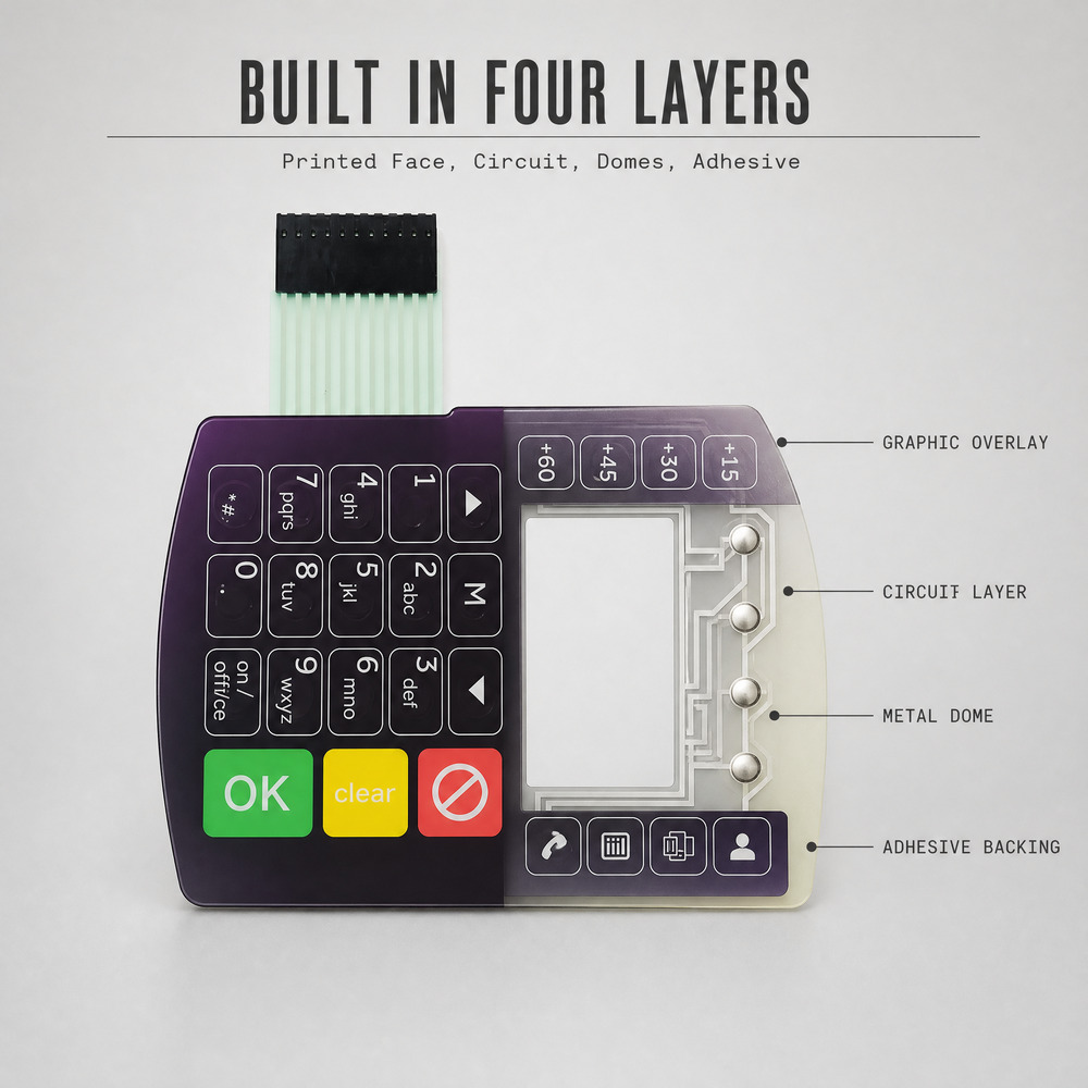 10+ Years Experience Membrane Switch Supplier 7x12h Technical Support