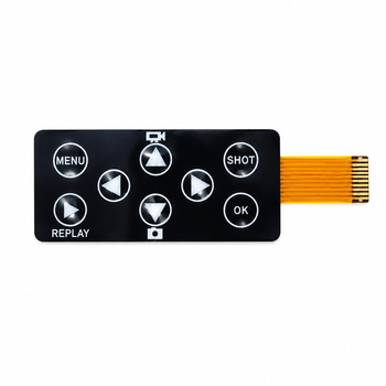 Custom Camera Button Membrane Switch Keypad PET/PC Flexible Matrix Keyboard
