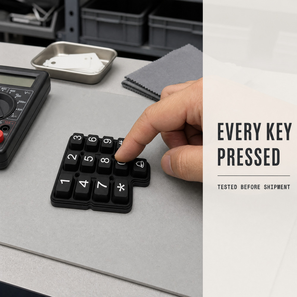 Waterproof Silicone Rubber Keypad for Medical Equipment Custom Solutions
