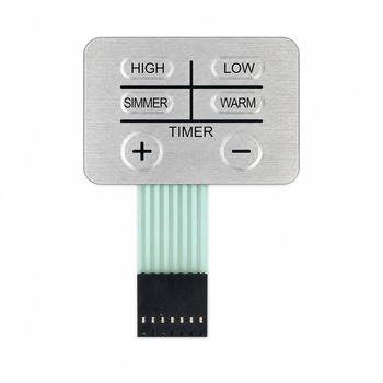 Heat resistant waterproof membrane switch for gas stove and oven