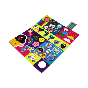 Flat graphic overlay membrane keypad for kids learning toy