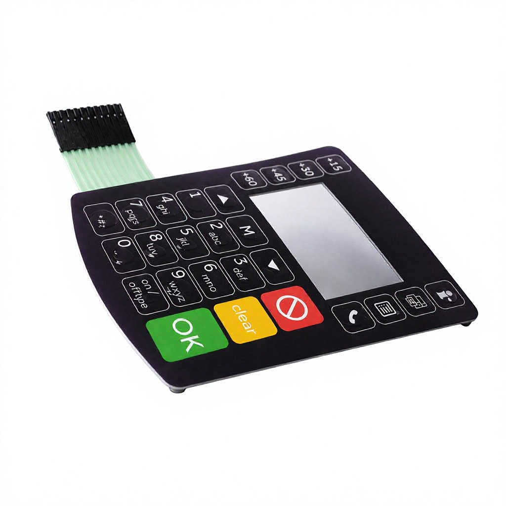 Custom Membrane Keypad Panel Capacitive Touch Switch Key Pad for Industrial Control Home Appliance