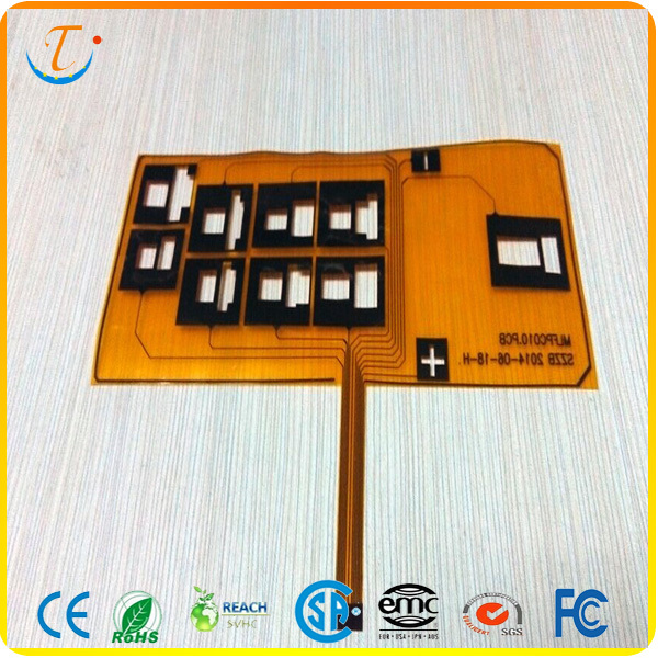 Custom Embossing Button Tactile Membrane Switch Keypad Waterproof PET Panel With FPC Tail for Remote Controller