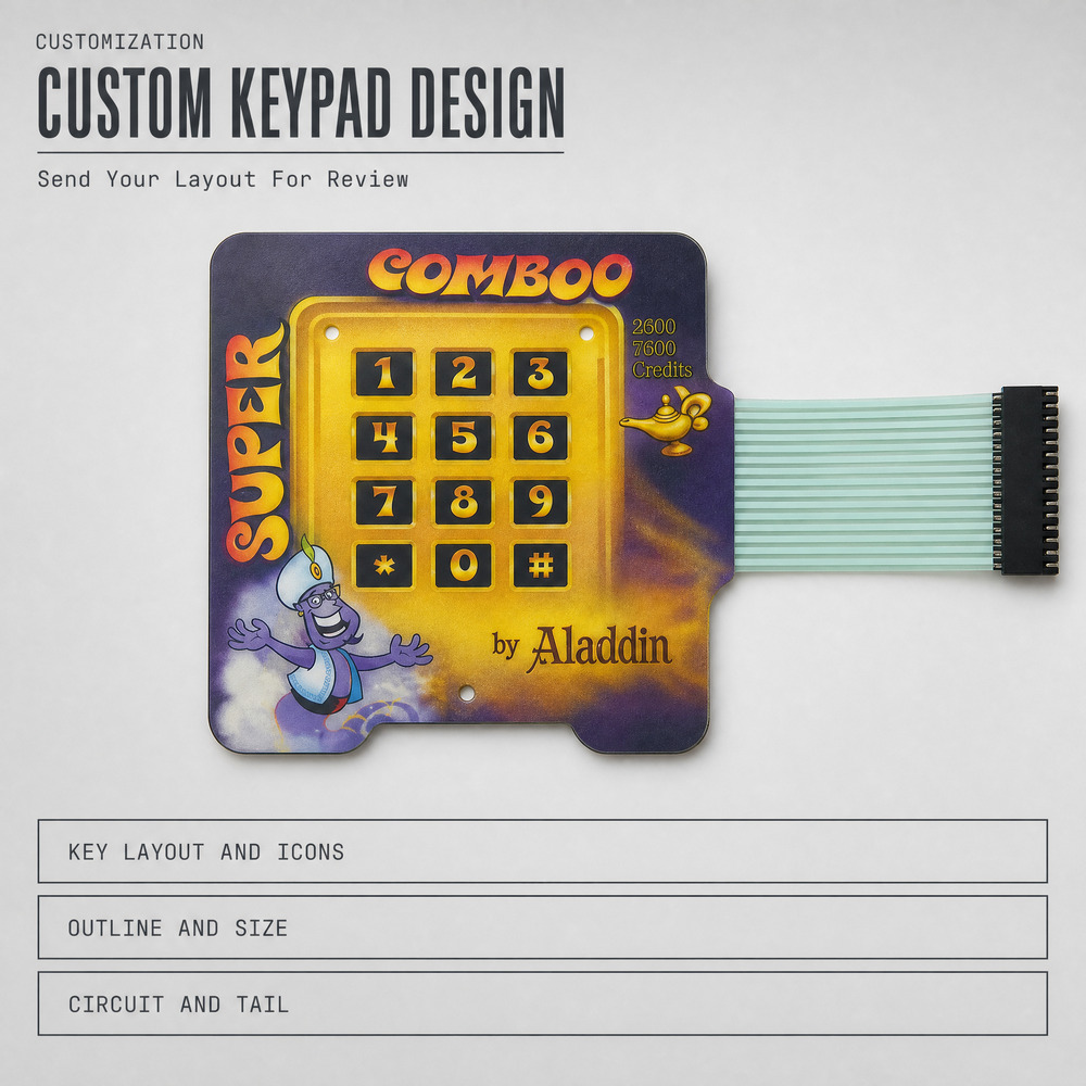 Custom Membrane Switch &  Membrane Panel & Silicone Parts Manufacturer