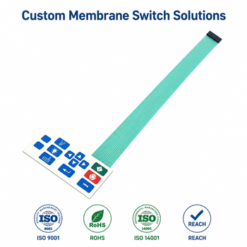 Medical-Grade Tactile Keypad with ISO9001 and RoHS Compliance