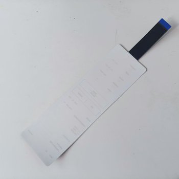 Capacitive touch membrane keyboard with PET PC overlay