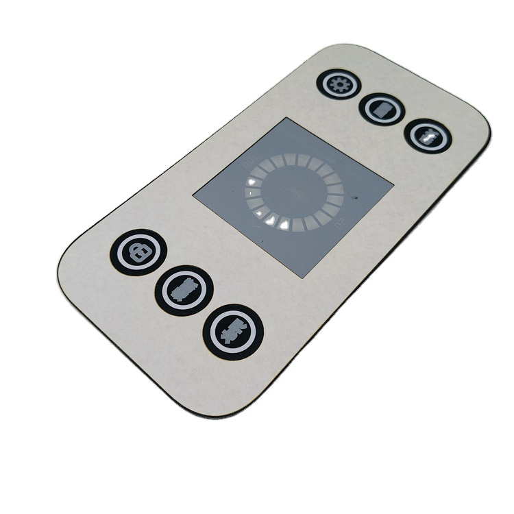 Consumer Electronics Adhesive Front Plastic Keypad PET/PC Panels Waterproof Graphic Overlay Customized Size Home Appliance