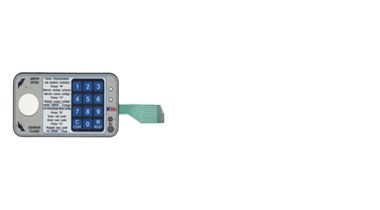 LED backlit membrane switch with illuminated keys
