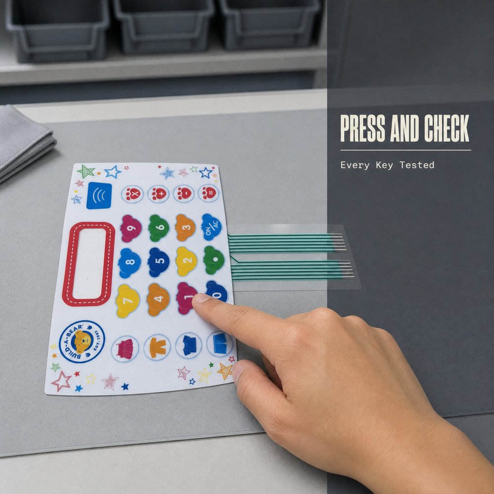 High Sensitivity  Non-Tactile Membrane Switch for Kids Toys Alibaba supplier