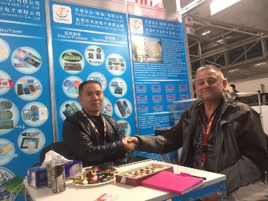 Ravo booth at electronics trade show