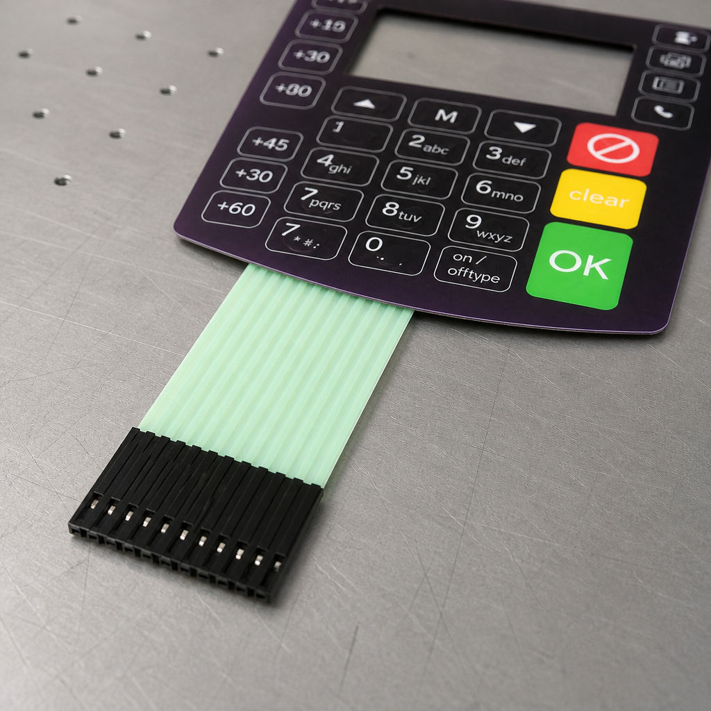 Custom Membrane Keypad Panel Capacitive Touch Switch Key Pad for Industrial Control Home Appliance
