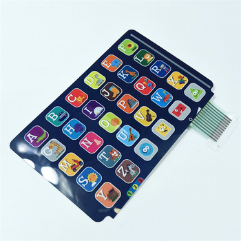 3D digital printed PET membrane switch keypad for toys