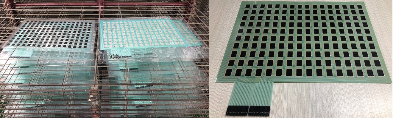 Custom Flexible Silver Ink Printed Circuit Membrane Pressure Sensor Thin Film Force Sensitive Resistor FSR Sensor